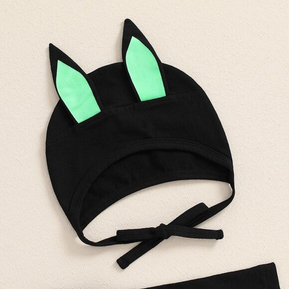 Baby Boys Girls Bat Glow in the Dark Skeleton Halloween Romper Jumpsuit Costume - Picture 3 of 7